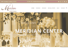 Tablet Screenshot of meridianeventcenter.com